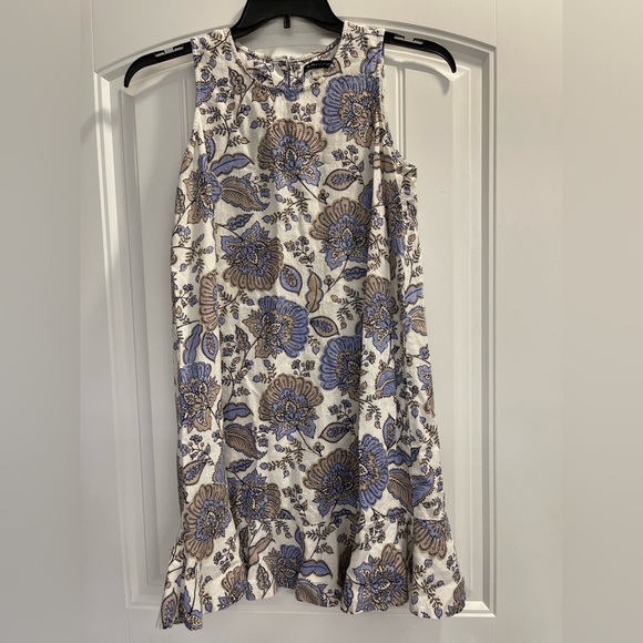 Tommy Hilfiger Dresses & Skirts - Tommy Hilfiger Purple White Floral provincial paisley Linen Dress linen viscose